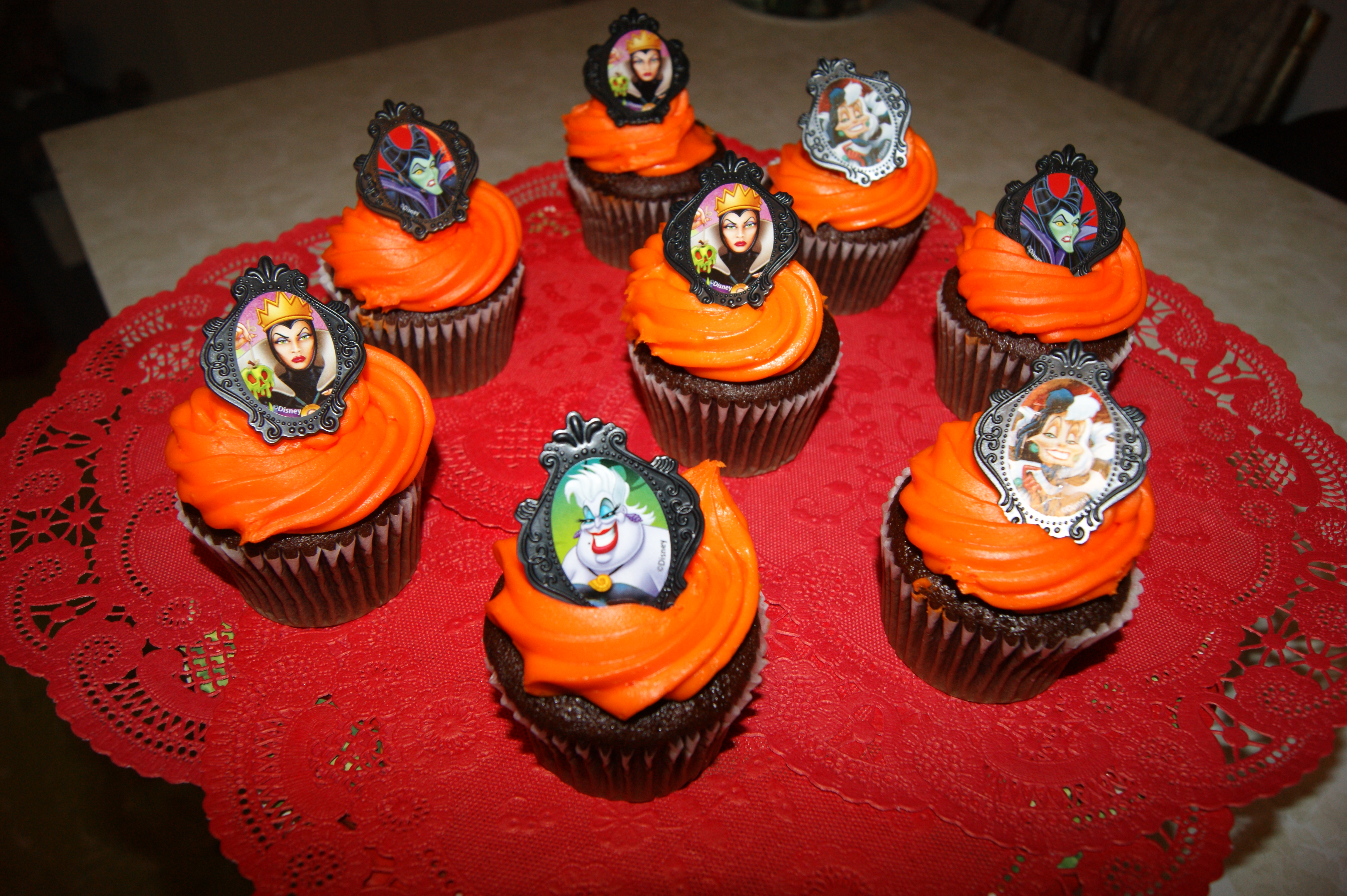 Disney Villains Halloween Cupcakes