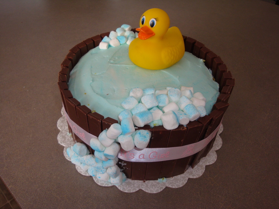 DIY Baby Shower Cake