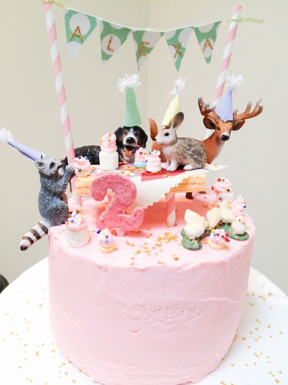 DIY Birthday Cake Animals