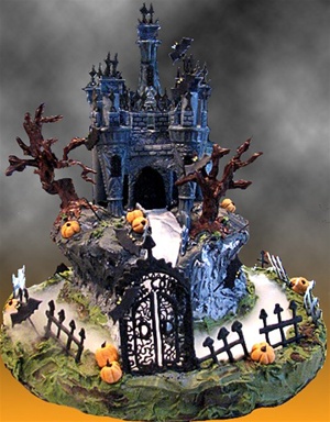 Dracula Castle Cake