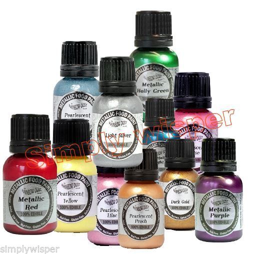 Edible Rainbow Dust Metallic Food Paint