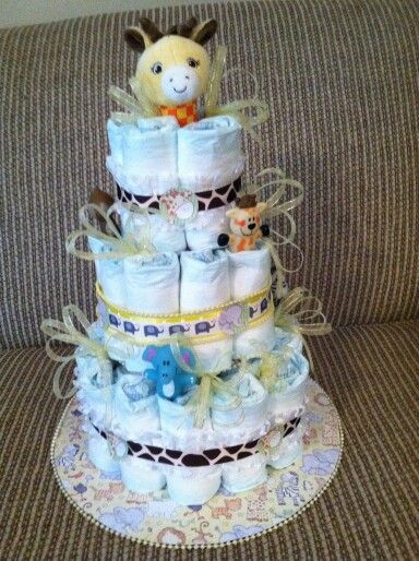 Elephant Diaper Cake