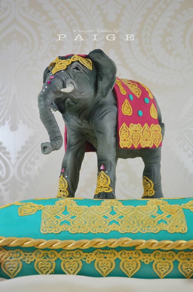 Elephant On Pillow Cake