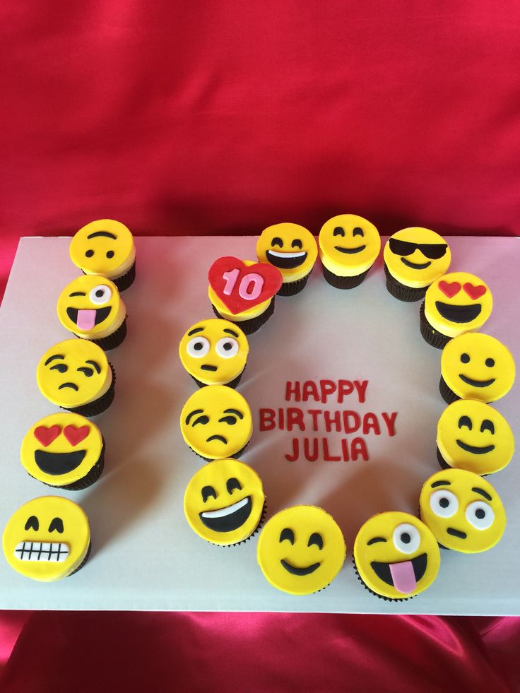 Emoji Birthday Party Cake