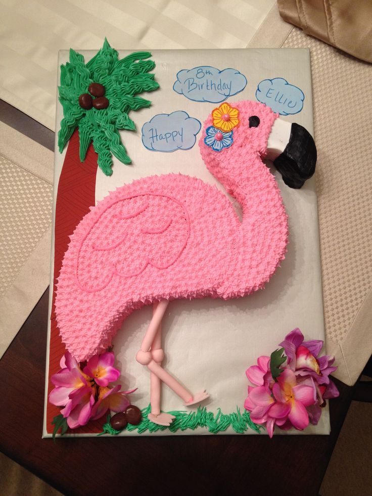 Flamingo Birthday Cake