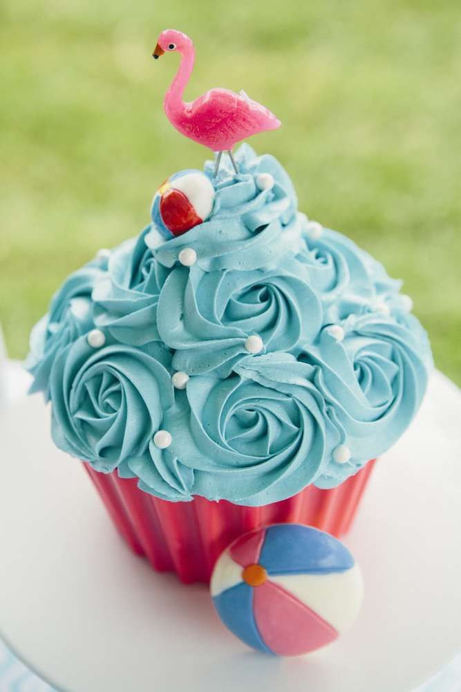 Flamingo Birthday Cakes Cupcakes