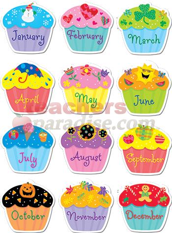 Free Printable Birthday Chart Cupcake