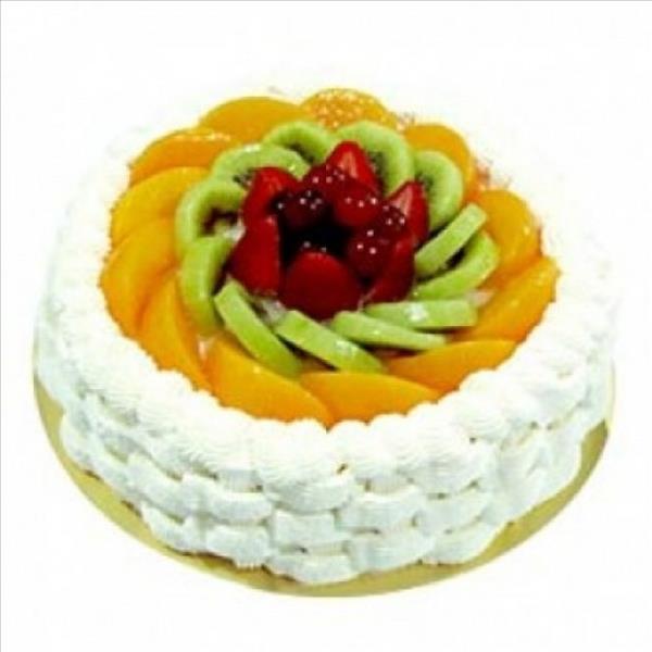 Fruit Cake with Flowers