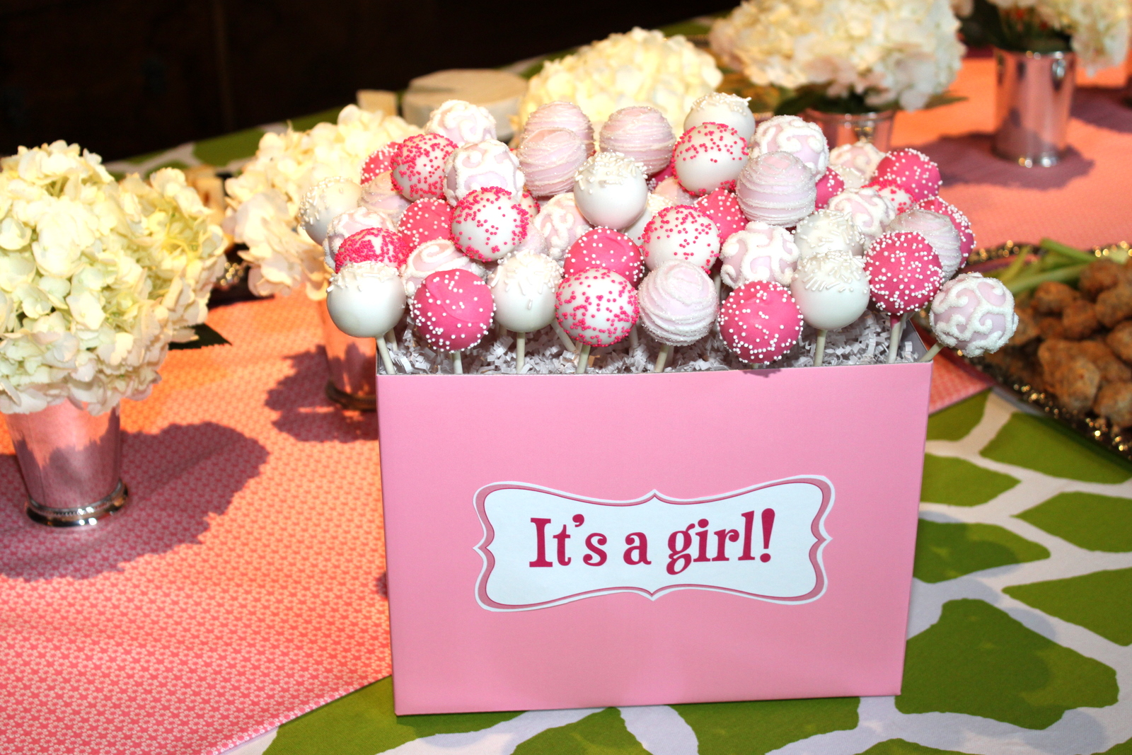 Girl Baby Shower Cake Pops