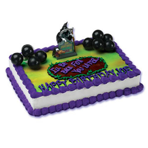 Grim Reaper Over the Hill Cake