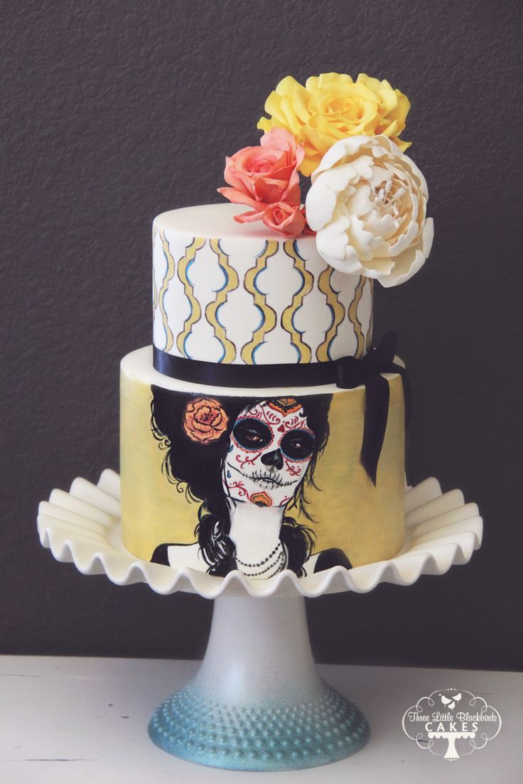 Halloween DIA De Los Muertos Cake