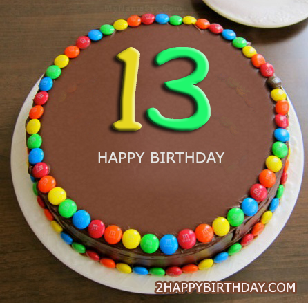 Happy 13th Birthday Cake