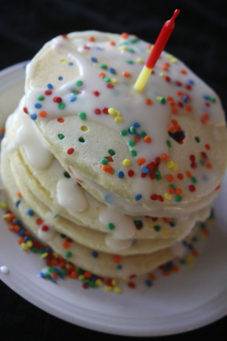 Happy Birthday Cake Pancakes