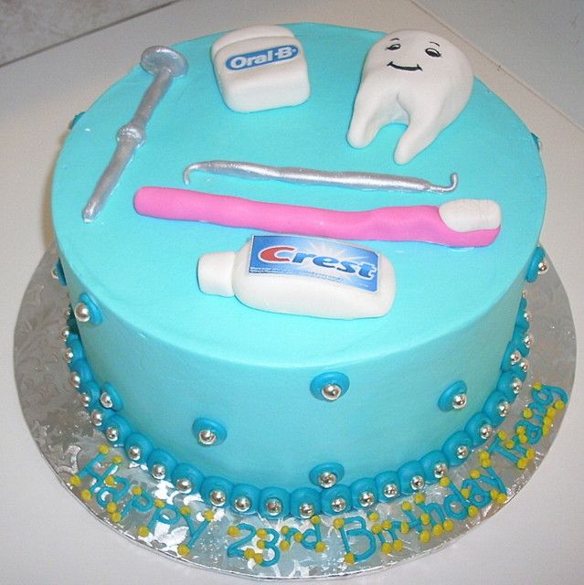 Happy Birthday Dentist Cake