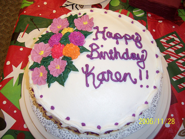 Happy Birthday Karen Cake