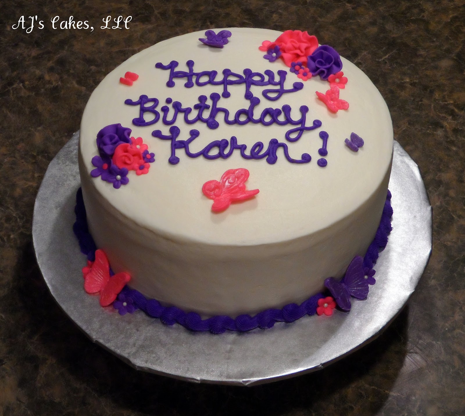 Happy Birthday Karen Cake.