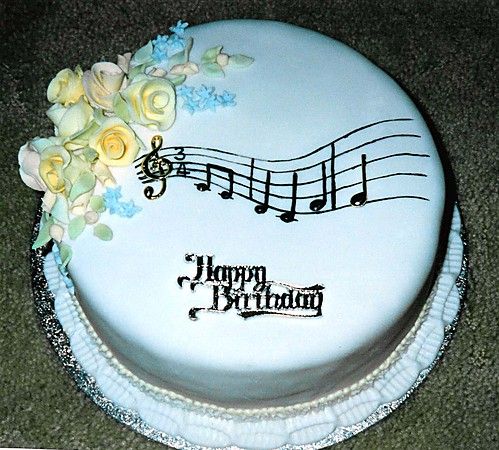 Happy Birthday Music Cake