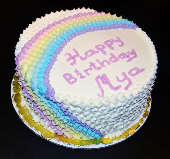 Happy Birthday Rainbow Cake