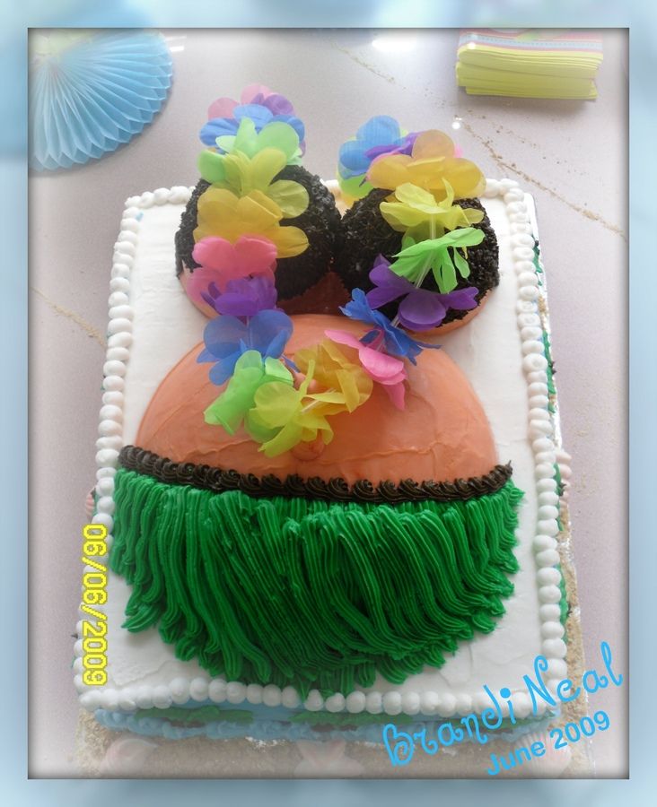 Hawaiian Baby Shower Cake