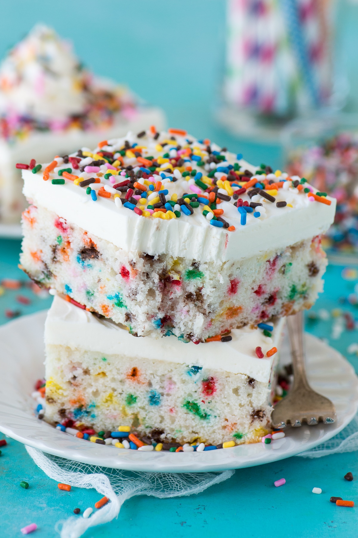 Homemade Funfetti Sheet Cake