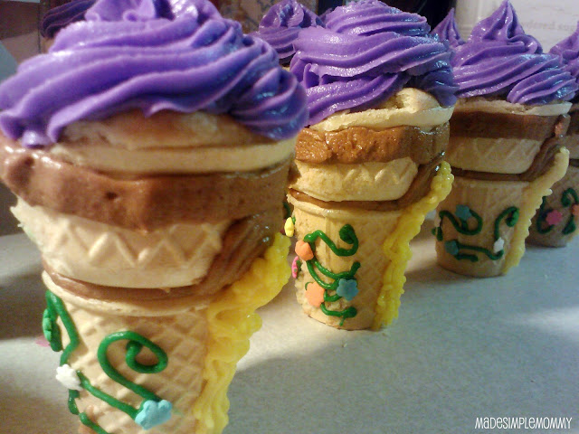 Ice Cream Cone Cupcakes Rapunzel Tower