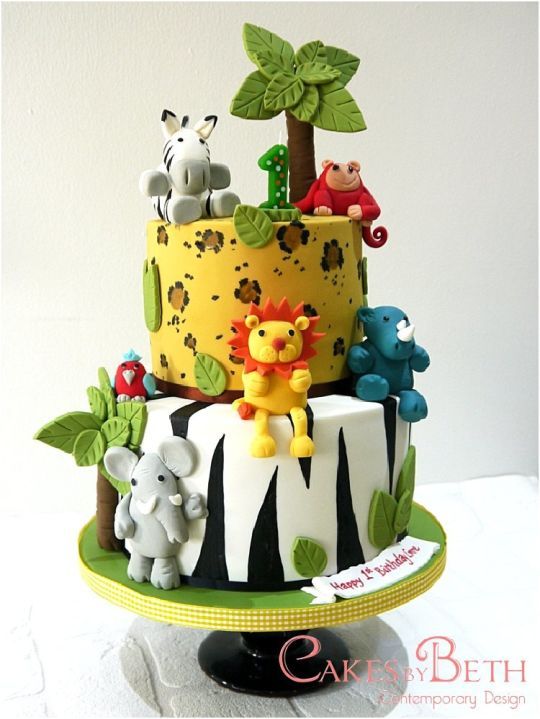 Jungle Safari Birthday Cake