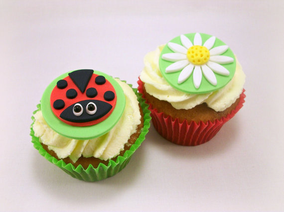 Ladybug Cupcake Toppers