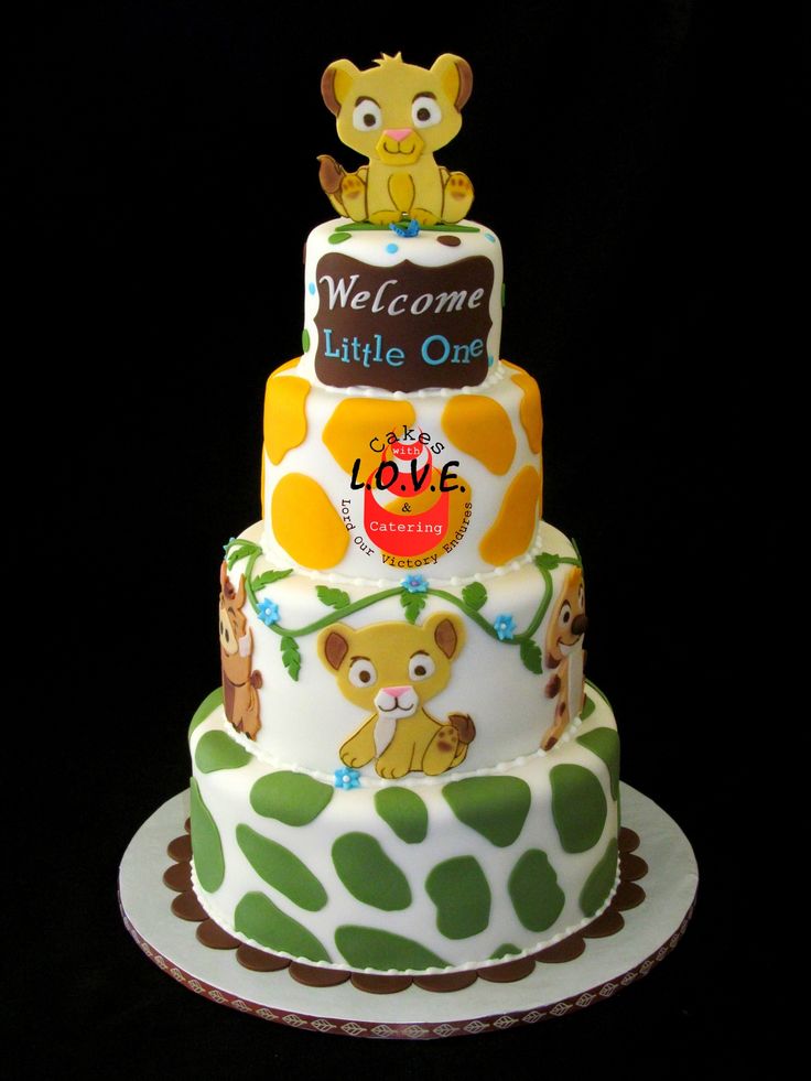 Lion King Baby Shower Cake