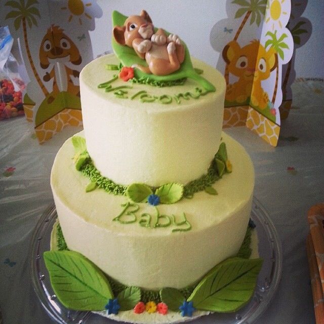 Lion King Baby Shower Cake