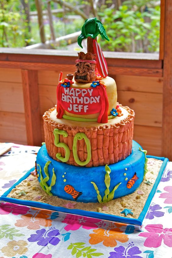 Luau 50th Birthday Idea