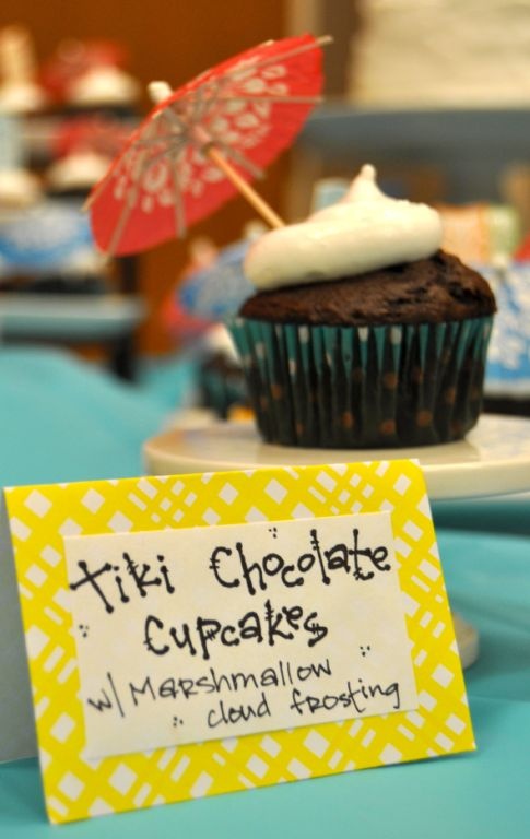 Luau Birthday Party Cupcakes