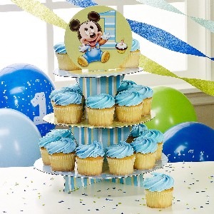 Mickey Mouse 1st Birthday Cupcake Stand