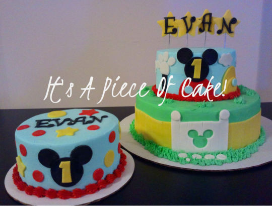 Mickey Mouse Buttercream Smash Cake