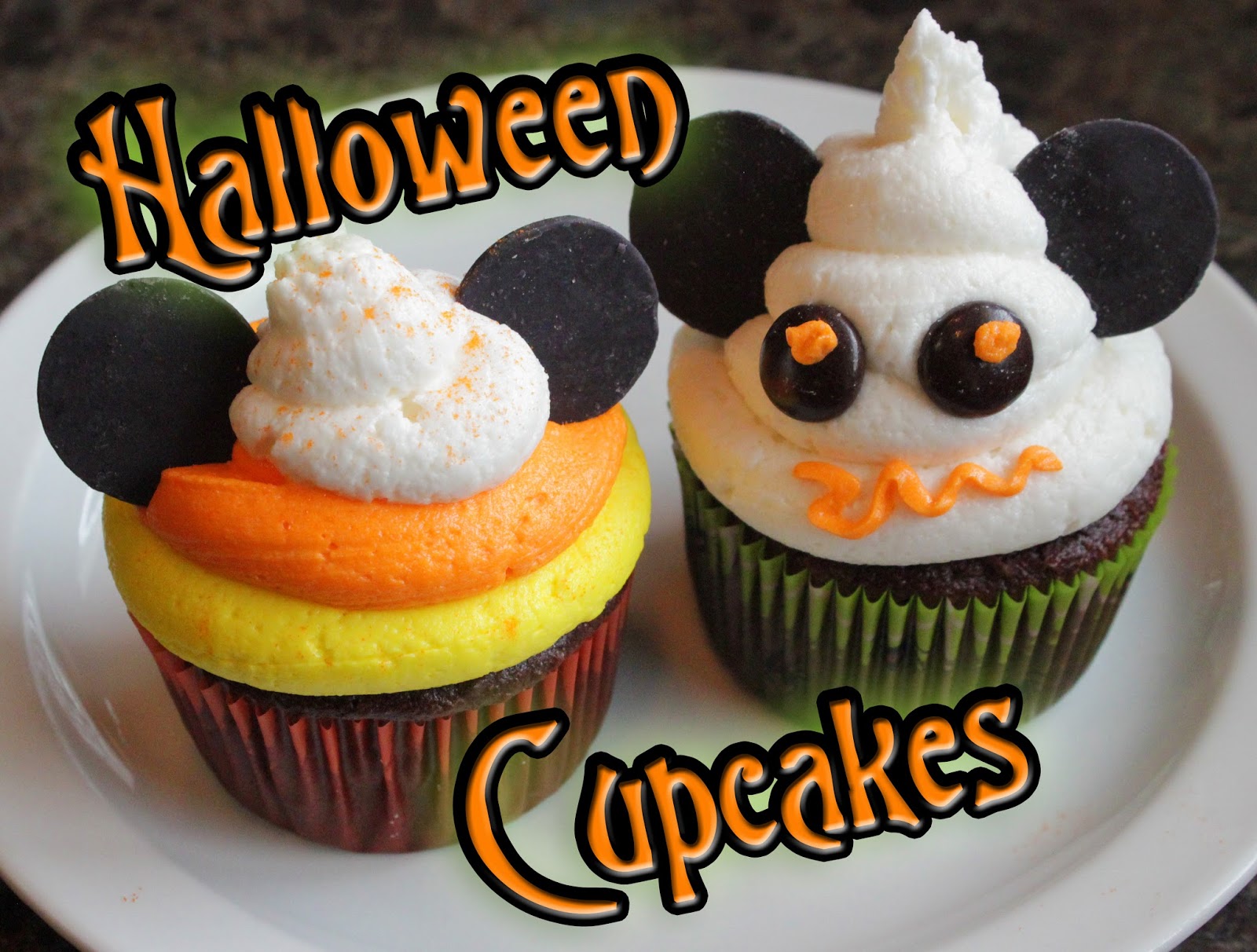 Mickey Mouse Halloween Cupcakes