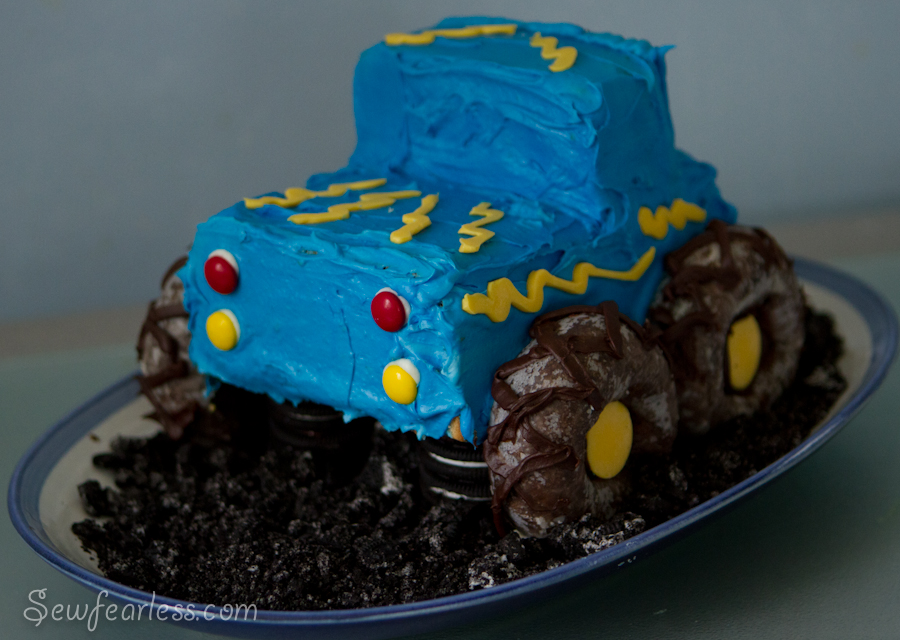 Monster Truck Birthday Cake