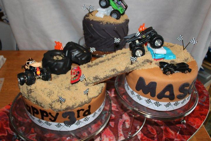 Monster Truck Birthday Cake