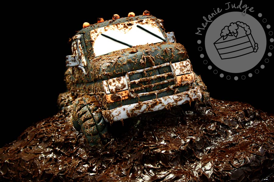 Mudding Truck Cake