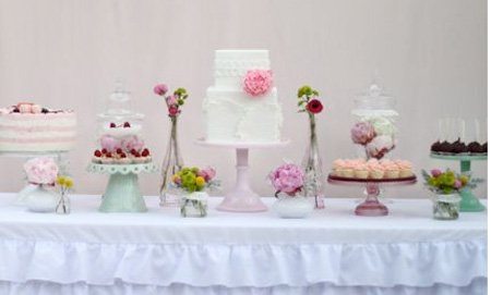 Multiple Small Wedding Cakes