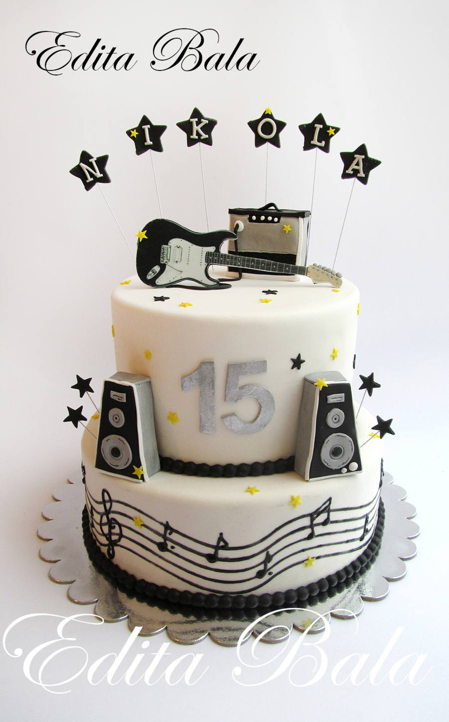 Music Themed Birthday Cake