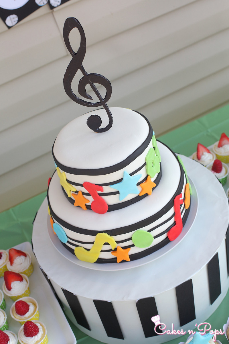 Music Themed Birthday Cake