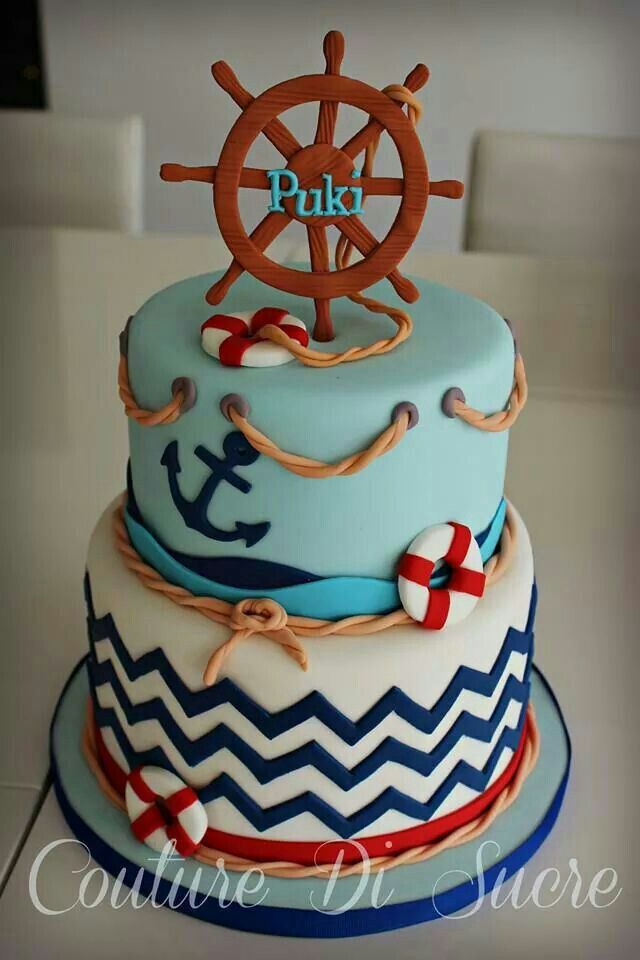 Nautical Baby Shower Cake