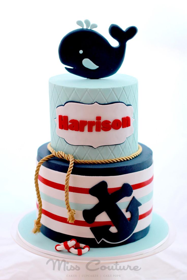 Nautical Baby Shower Cake