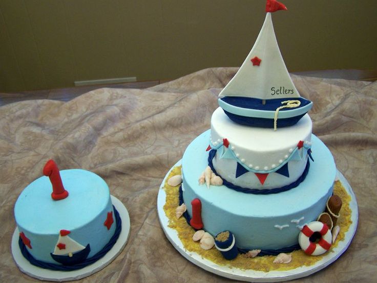 11 Photos of Nautical Theme Cakes Buttercream