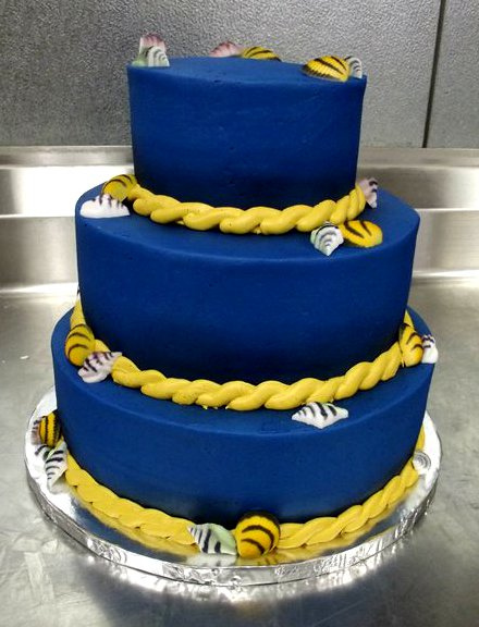 Nautical Theme Wedding Cake