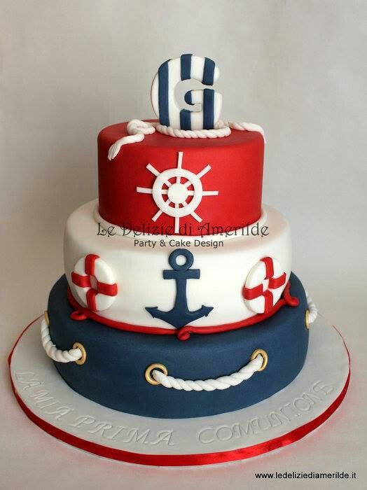 Nautical Themed Birthday Cake