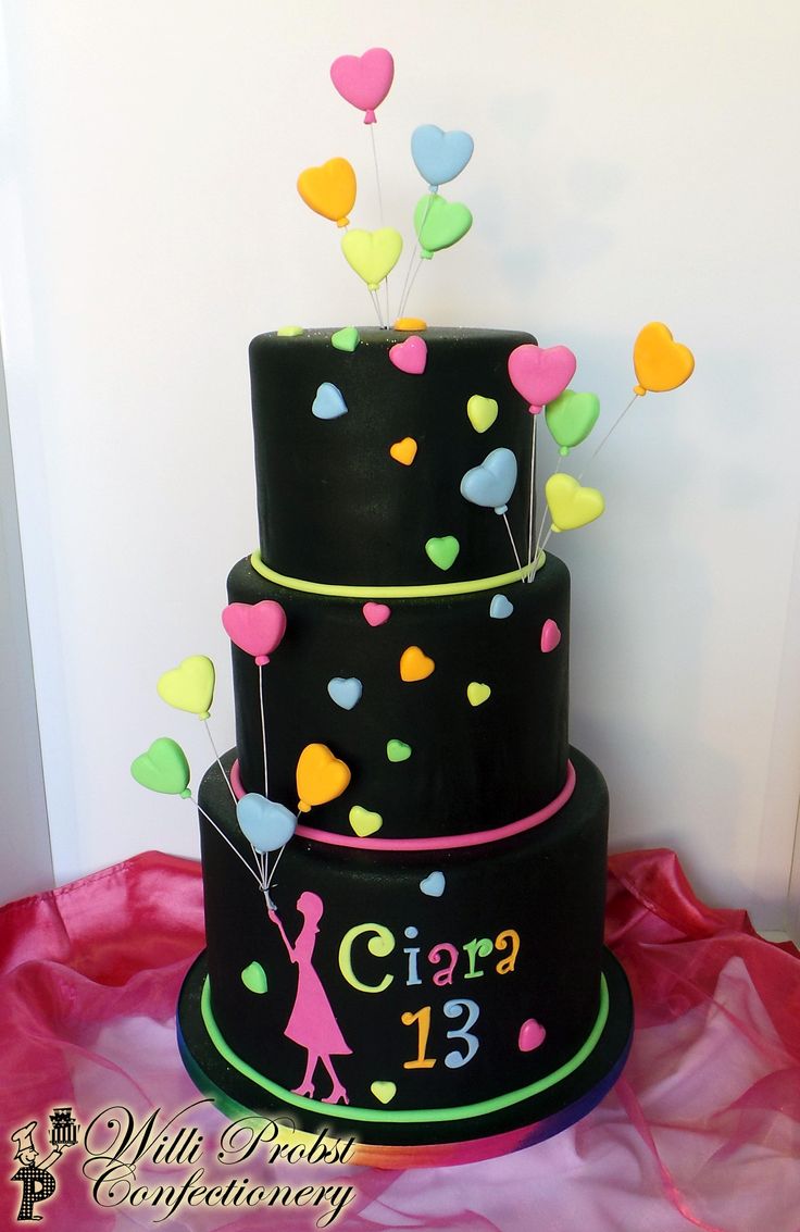 Neon Birthday Cake Ideas