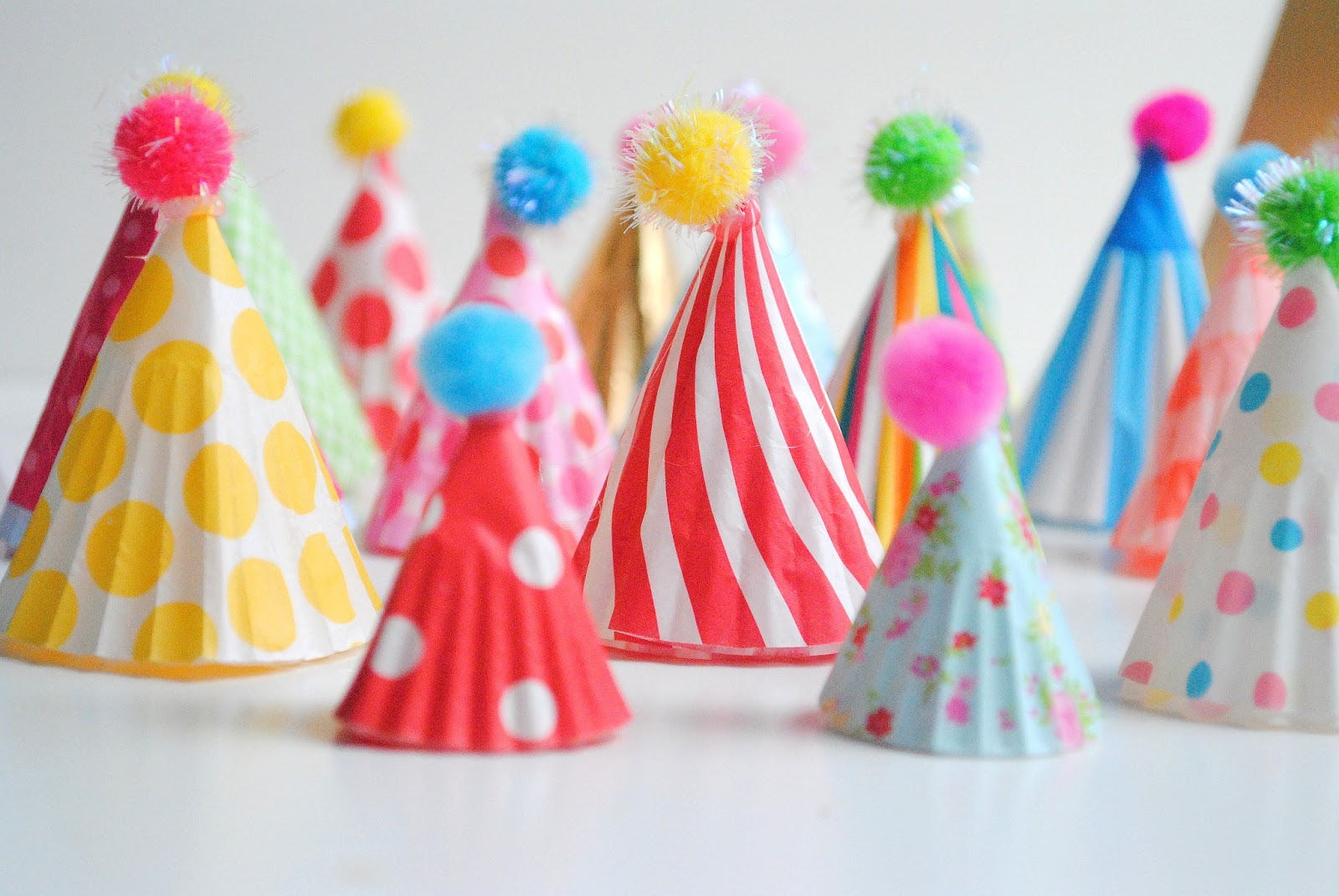 Party Hat Cupcake Toppers