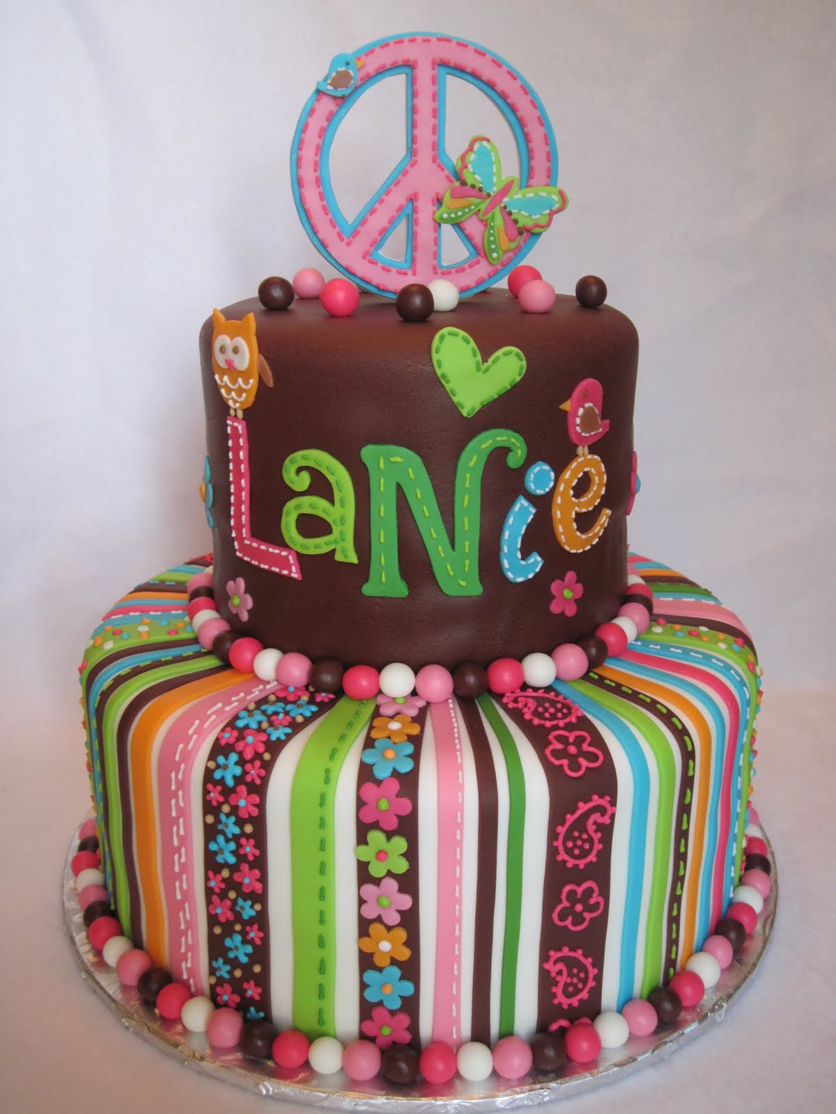 Peace Sign Cake