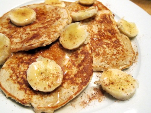 Peanut Butter and Banana Protein Pancakes