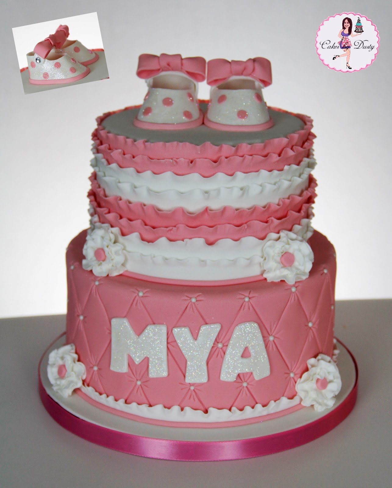 Pink Baby Shower Cake